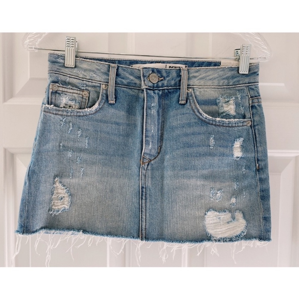 Lovers + Friends Denim Mini Skirt Size 24 NWOT